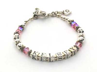 Customized Mother's Name Single Strand Bracelets